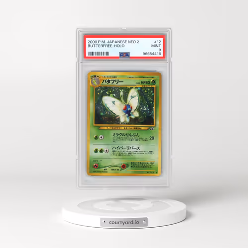 2000 Pokémon Neo 2 #12 Butterfree - Holo (PSA 9 MINT)