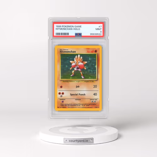 1999 Pokémon Game #7 Hitmonchan - Holo (PSA 9 MINT)
