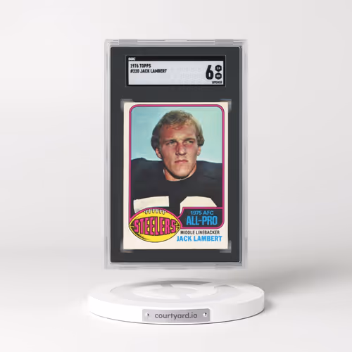 1976 Topps #220 Jack Lambert (SGC 6 EX-MT)