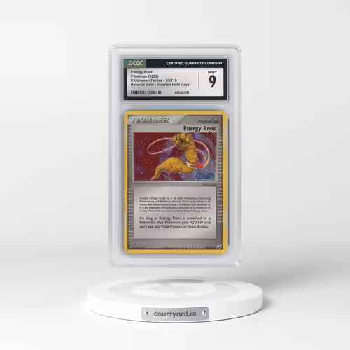 2005 EX Unseen Forces #83/115 Energy Root - Reverse Holo Inverted Holo Layer (CGC 9 MINT)