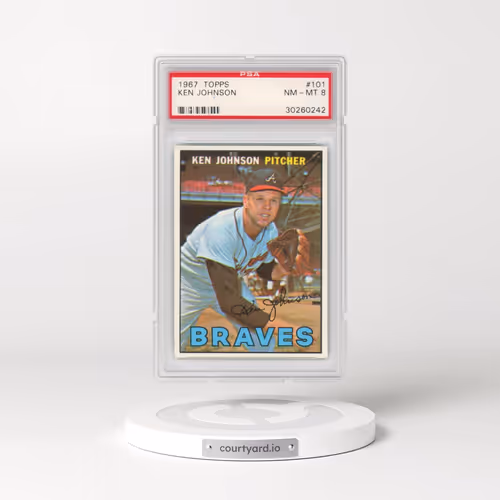1967 Topps #101 Ken Johnson (PSA 8 NM-MT)