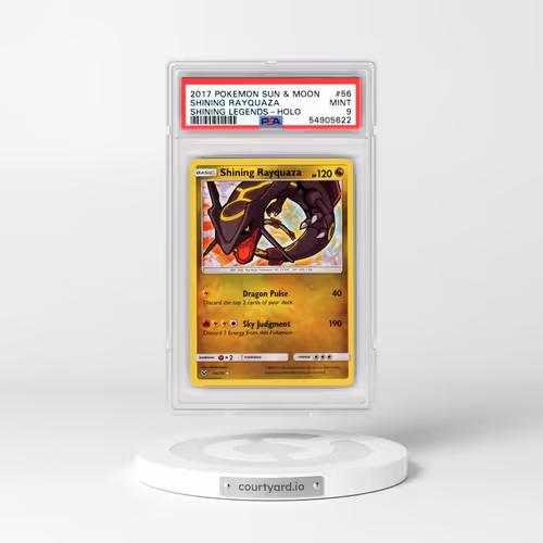 2017 Pokémon Sun & Moon Shining Legends #56 Shining Rayquaza - Holo Holo (PSA 9 MINT)