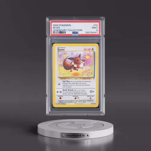 2002 Pokémon Legendary Collection #74 Eevee (PSA 9 MINT)
