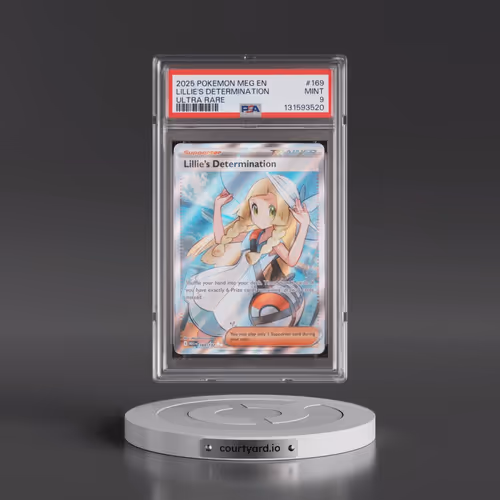 2025 Pokémon Meg EN-Mega Evolution #169 Lillie's Determination - Ultra Rare (PSA 9 MINT)