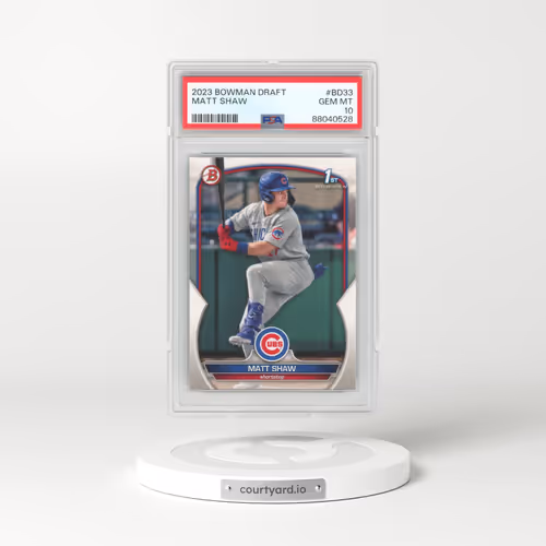 2023 Bowman Draft #BD33 Matt Shaw (PSA 10 GEM MINT)