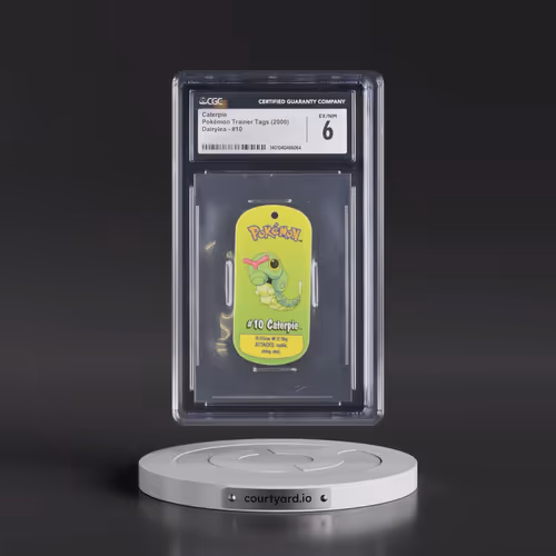 2000 Pokémon Trainer Tags (2000 Dairylea) - English #10 Caterpie (CGC 6 EX-NM)