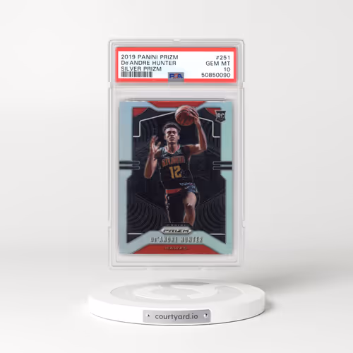 2019 Panini Prizm #251 DE'Andre Hunter - Silver Prizm (PSA 10 GEM MINT)
