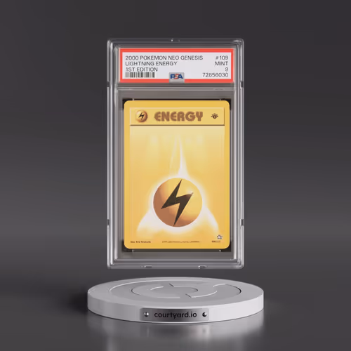 2000 Pokémon Neo Genesis #109 Lightning Energy - 1st Edition (PSA 9 MINT)