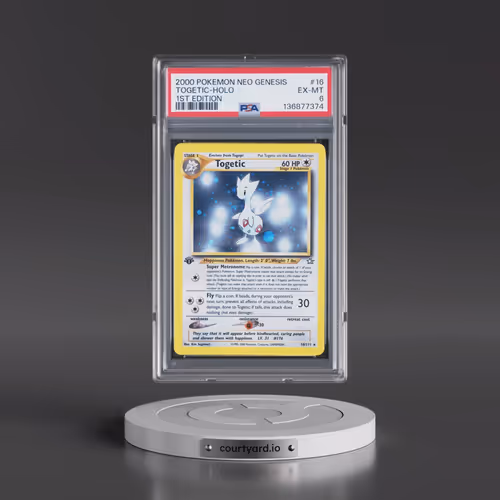 2000 Pokémon Neo Genesis #16 Togetic - 1st Edition Holo (PSA 6 EX-MT)