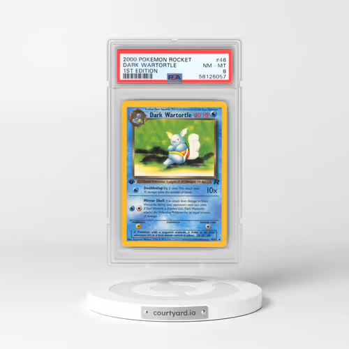 2000 Pokémon Rocket #46 Dark Wartortle - 1st Edition (PSA 8 NM-MT)