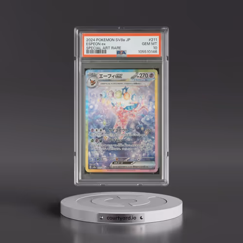 2024 Pokémon Sv8a-Terastal Fest EX #211 Espeon EX - Holo Special Art Rare (PSA 10 GEM MINT)
