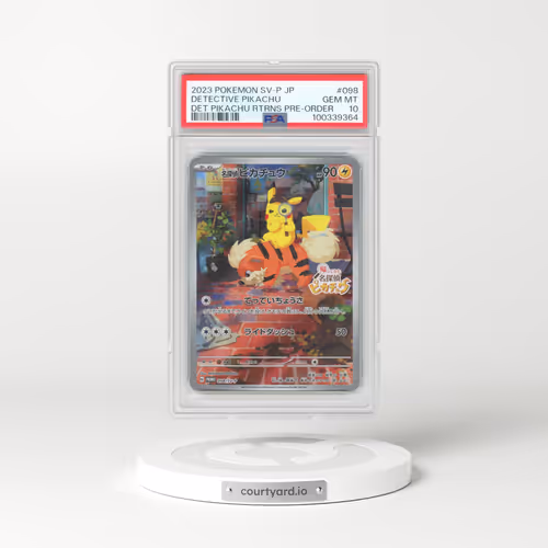 2023 Pokémon SV-P Promo #098 Detective Pikachu - Detective Pikachu Returns Pre-Order (PSA 10 GEM MINT)
