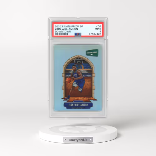 2020 Panini Prizm Draft Picks Downtown #D5 Zion Williamson (PSA 9 MINT)