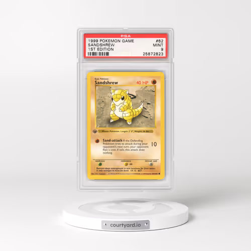 1999 Base Set #62 Sandshrew - 1st Edition 1st Edition (PSA 9 MINT)