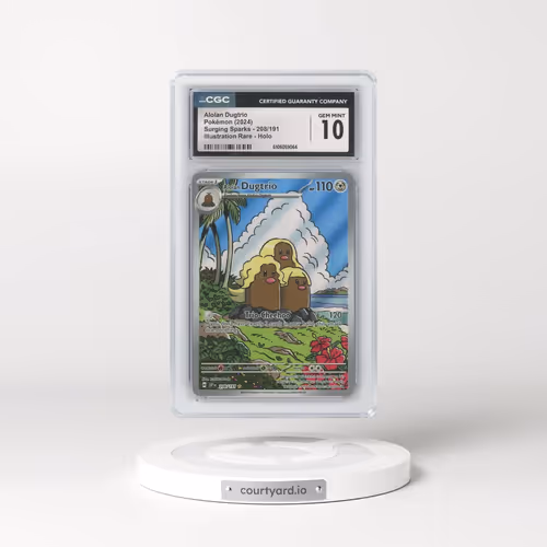 2024 Surging Sparks - SSP EN #208/191 Alolan Dugtrio - Illustration Rare Holo (CGC 10 GEM MINT)