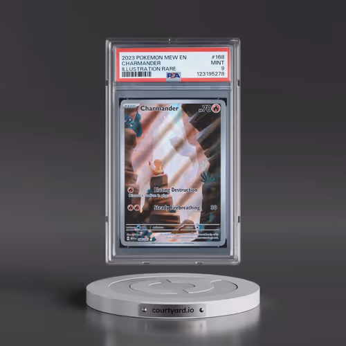 2023 Pokémon Mew EN-151 #168 Charmander - Illustration Rare (PSA 9 MINT)