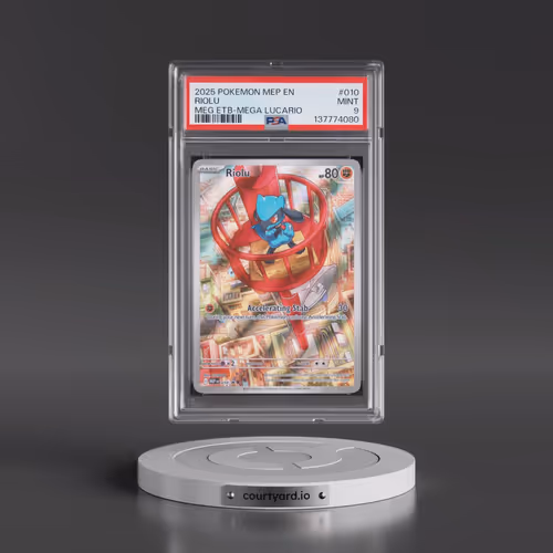2025 Pokémon Mep EN-Me Black Star Promo #010 Riolu - Mega Evolution Elite Trainer Box-Mega Lucario (