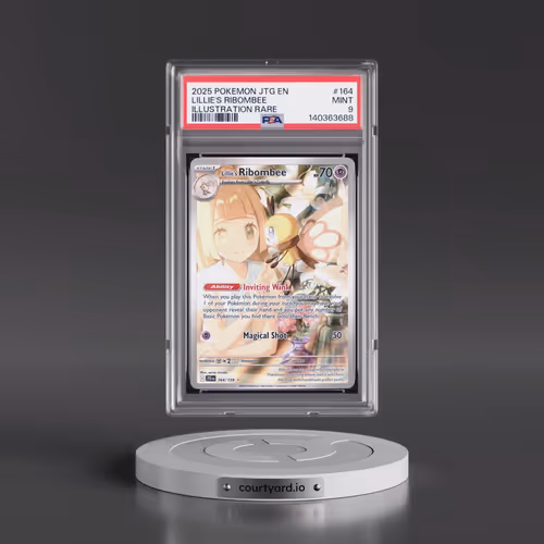 2025 Pokémon Jtg EN-Journey Together #164 Lillie's Ribombee - Illustration Rare (PSA 9 MINT)