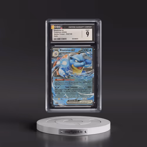 2024 Pokémon Scr EN-Stellar Crown #030 Blastoise EX - Holo (CGC 9 MINT)