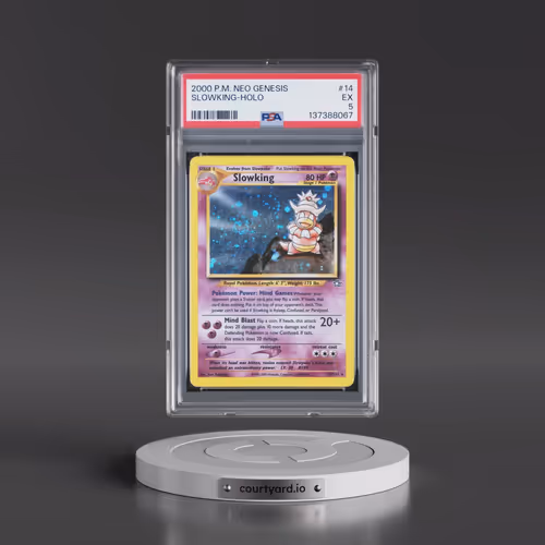 2000 Pokémon Neo Genesis #14 Slowking - Holo (PSA 5 EX)