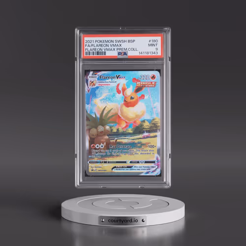 2021 Pokémon Swsh Black Star Promo #180 Flareon Vmax - Full Art Flareon Vmax Premium Collection (PSA