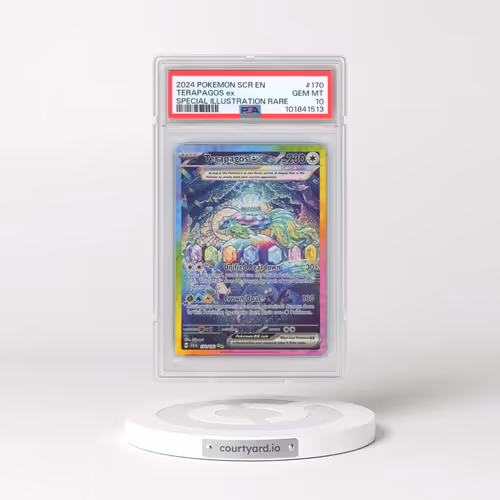 2024 Pokémon Scr EN-Stellar Crown #170 Terapagos EX - Holo Special Illustration Rare (PSA 10 GEM MIN