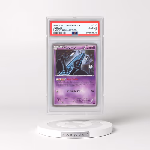 2015 Pokémon XY Bandit Ring #030 Unown - 1st Edition (PSA 10 GEM MINT)