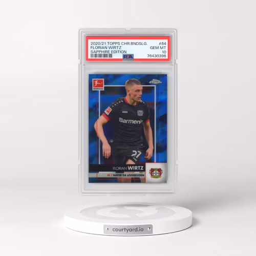 2020 Topps Chrome Bundesliga Sapphire Edition #64 Florian Wirtz (PSA 10 GEM MINT)