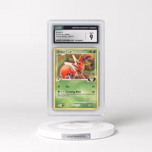 2009 Rising Rivals #48/111 Scizor 4 (CGC 9 MINT)