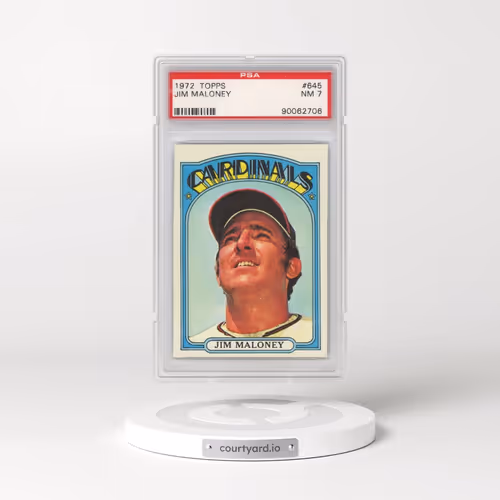 1972 Topps #645 Jim Maloney (PSA 7 NM)