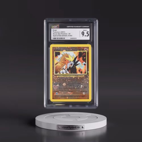 1999 Black Star Promos #34 Entei - Reverse Holo Spell of the Unown: Entei () (CGC 9.5 MINT+)