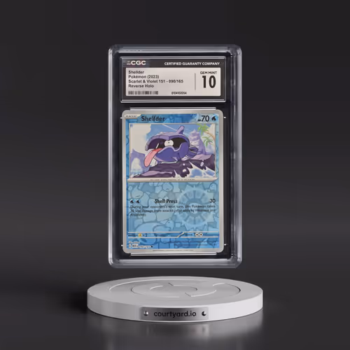 2023 Scarlet & Violet 151 - MEW EN #090/165 Shellder - Reverse Holo (CGC 10 GEM MINT)