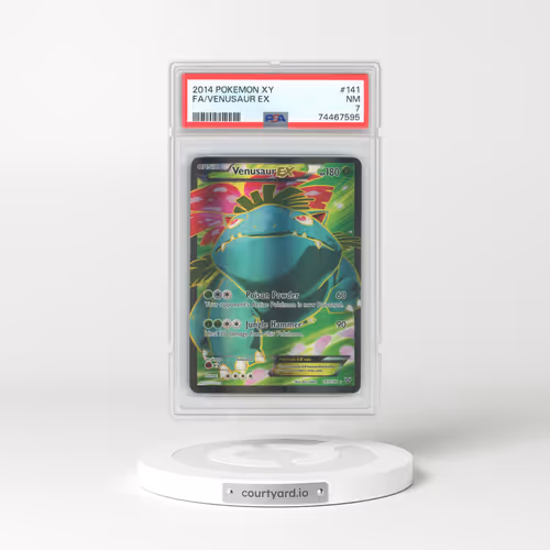 2014 Pokémon XY #141 Venusaur EX - Holo Full Art (PSA 7 NM)