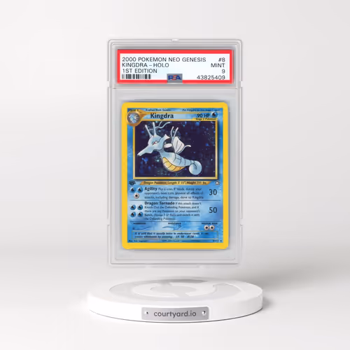 2000 Pokémon Neo Genesis #8 Kingdra - 1st Edition Holo (PSA 9 MINT)