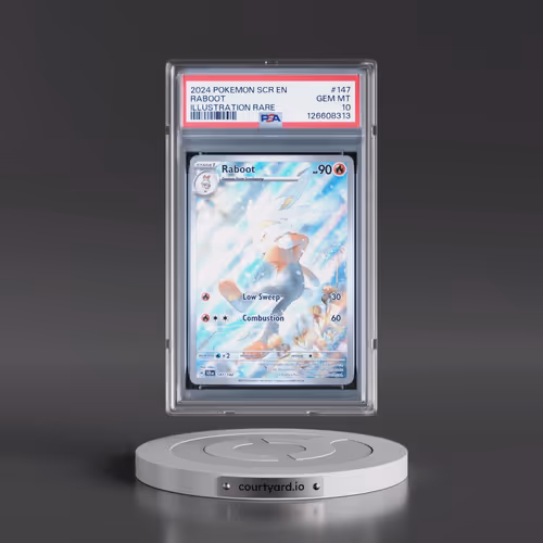 2024 Pokémon Scr EN-Stellar Crown #147 Raboot - Illustration Rare (PSA 10 GEM MINT)