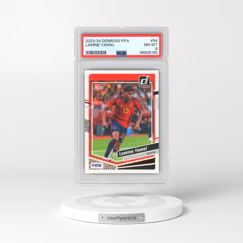 2023-24 Panini Donruss FIFA #54 Lamine Yamal (PSA 8 NM-MT)