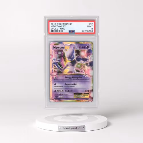 2016 Pokémon XY Evolutions #52 Mewtwo EX - Holo (PSA 9 MINT)