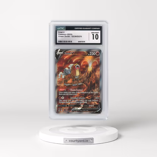 2022 Crown Zenith #GG36/GG70 Entei V - Holo (CGC 10 GEM MINT)