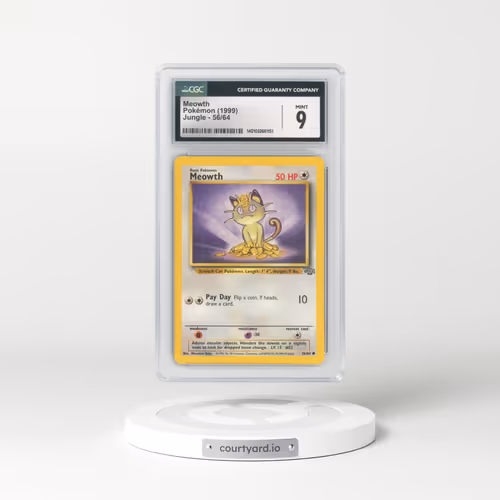 1999 Jungle #56/64 Meowth (CGC 9 MINT)
