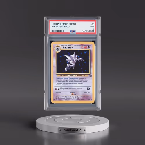 1999 Pokémon Fossil #6 Haunter - Holo (PSA 7 NM)