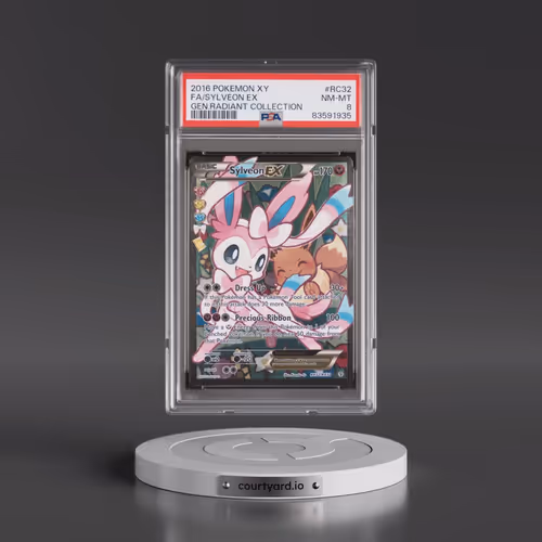 2016 Pokémon XY Generations Radiant Collection #RC32 Sylveon EX - Holo Full Art (PSA 8 NM-MT)