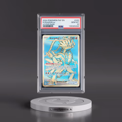 2024 Pokémon Paf EN-Paldean Fates #245 Koraidon EX - Holo Hyper Rare (PSA 10 GEM MINT)