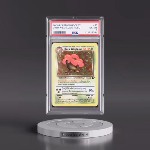 2000 Pokémon Rocket #13 Dark Vileplume - Holo (PSA 6 EX-MT)