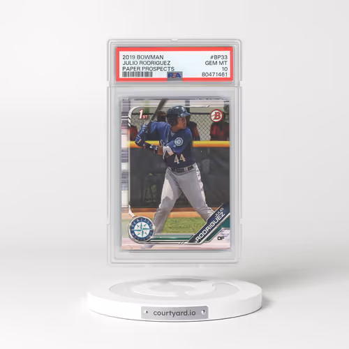 2019 Bowman Paper Prospects #BP33 Julio Rodriguez (PSA 10 GEM MINT)