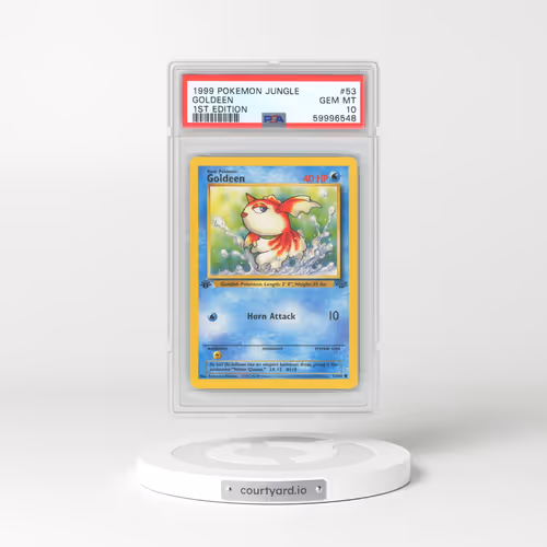 1999 Pokémon Jungle #53 Goldeen - 1st Edition (PSA 10 GEM MINT)