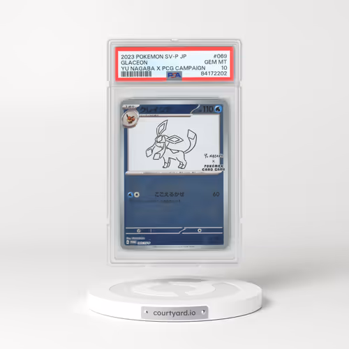 2023 Pokémon SV-P Promo #069 Glaceon - YU Nagaba X Pokemon Card Game Campaign (PSA 10 GEM MINT)