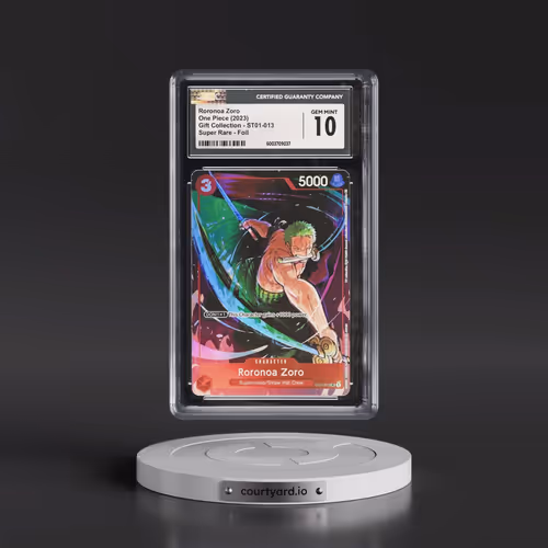 2023 Gift Collection (Foil) - English #ST01-013 Roronoa Zoro - (Textured Foil) (CGC 10 GEM MINT)