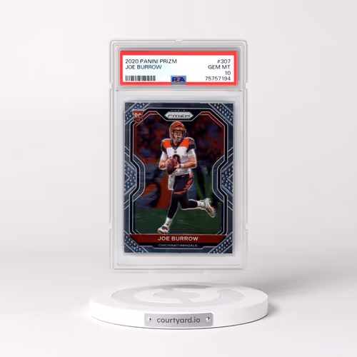 2020 Panini Prizm #307 Joe Burrow (PSA 10 GEM MINT)