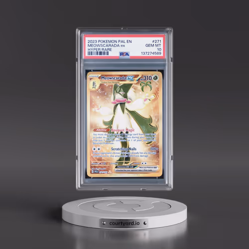 2023 Pokémon Pal EN-Paldea Evolved #271 Meowscarada EX - Holo Hyper Rare (PSA 10 GEM MINT)