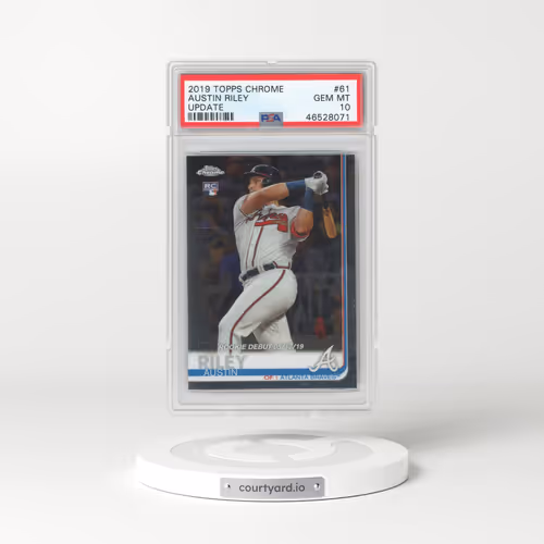 2019 Topps Chrome Update #61 Austin Riley (PSA 10 GEM MINT)